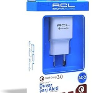 ACL A2 QUİCK CHARGE 3.0 18W 3A 1XUSB, BEYAZ sıfır kapalı kutu