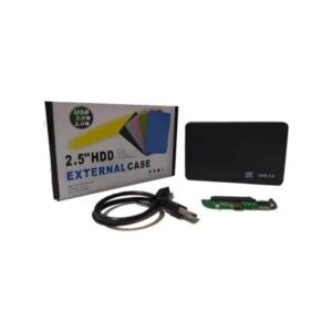 External Case 2,5 Harici Harddisk Kutusu USB 2.0 Siyah