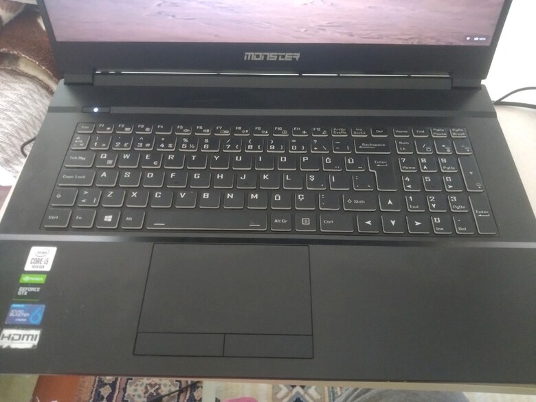 MONSTER laptop Core i5-10300H CPU @ 2.50GHz (2.50 GHz) 16 gb ram - Görsel 5